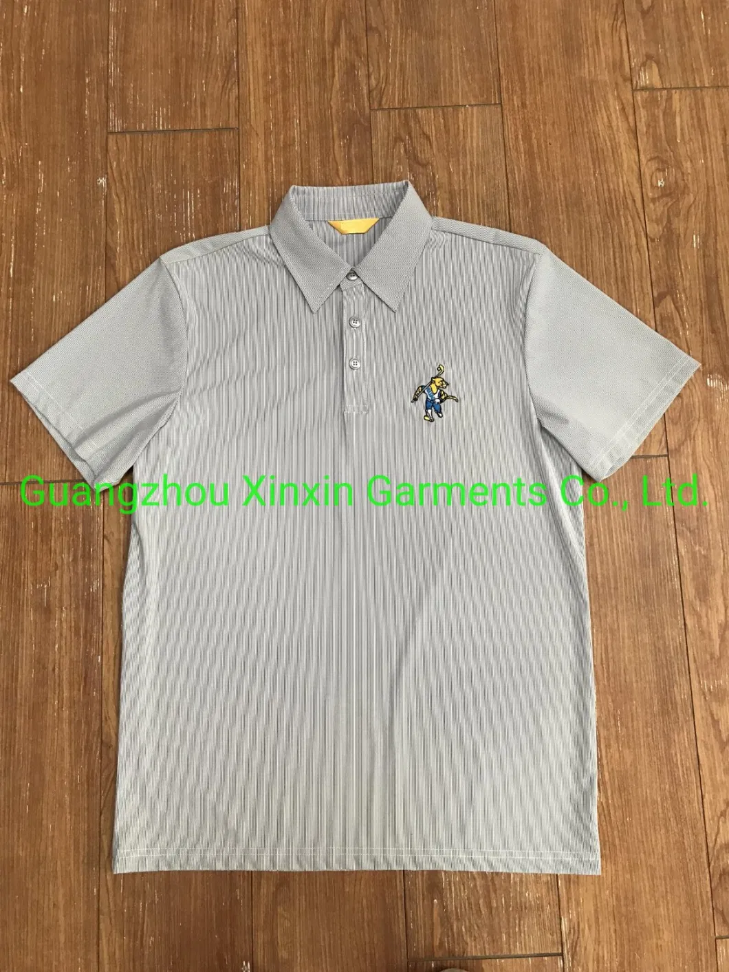 Wholesale Top Grade Dri-Fit Vertical Texture Golf Polo Apparel (P497)