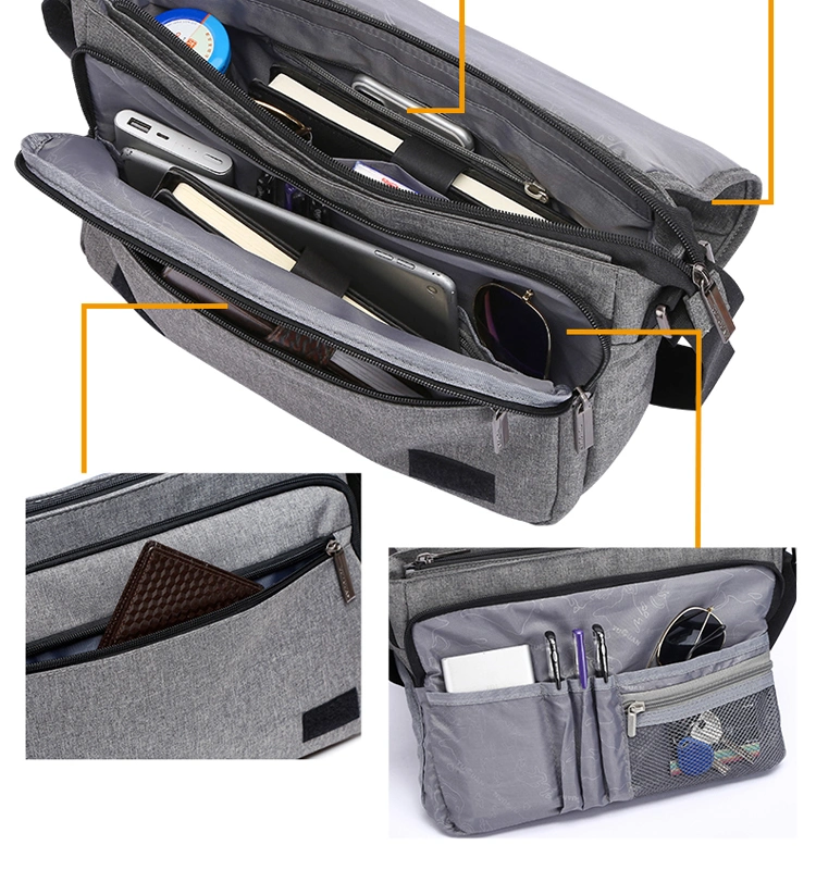 Wholesale Fashion Leisure Promotional Sport Outdoor Nylon Men Business Waist Messenger Bag