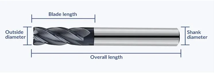 High Precision Wholesale Cheap Latest New High Quality Promotional Product CNC Machine Tool HRC68 Milling Cutter Helical Endmill