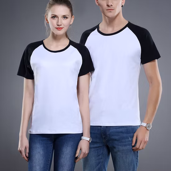 Los hombres al por mayor 100% algodón promocional liso camiseta en blanco, los hombres personalizados de alta calidad de manga corta cuello redondo Camiseta de impresión de moda