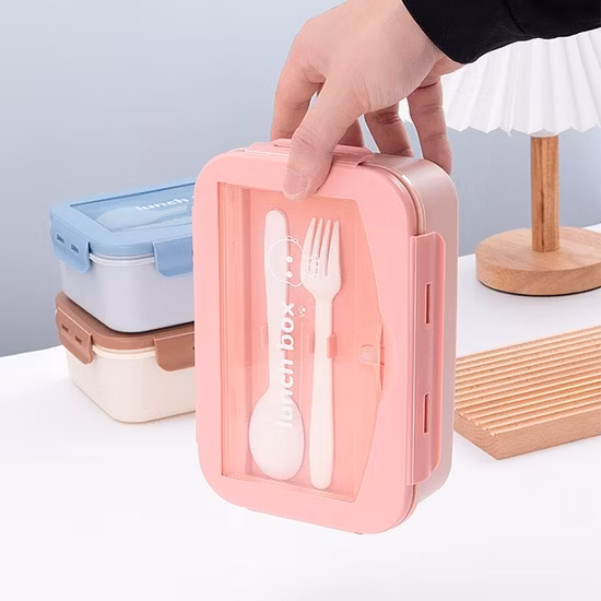 Productos domésticos promocionales Contenedor Bento para niños microondas para trabajadores de oficina
