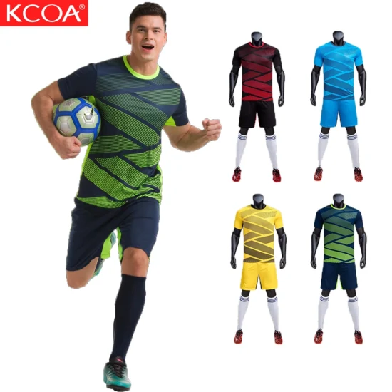 2021 Kcoa última ropa de fútbol de club para hombre promocional de MOQ bajo