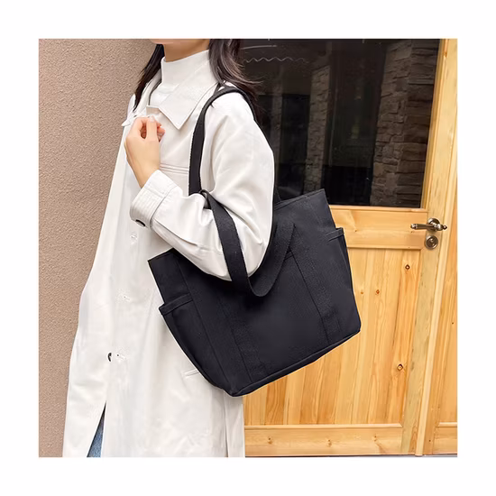 Bolso del diseñador a juego de colores de la moda, la bolsa de asas de las compras del hombro de la lona del ocio para promocional